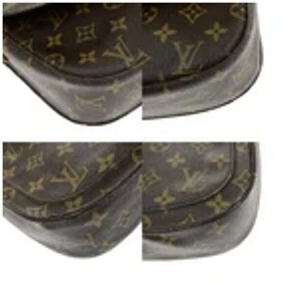 LOUIS VUITTON Saint Cloud GM Shoulder Bag Monogram Leather Brown - Picture 16 of 16